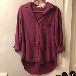 Cloth & Stone Fringe Blouse